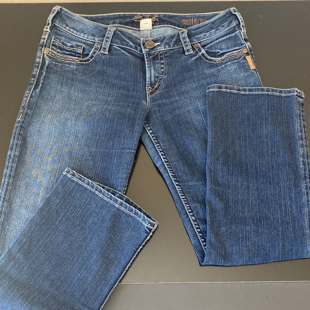 Silver jeans denim Santorini capri size 30